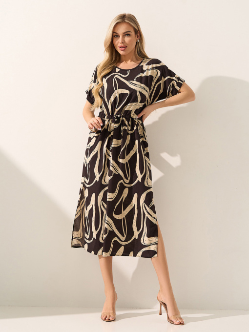 Платья ISSA Plus модель SA-713_коричневый Фото