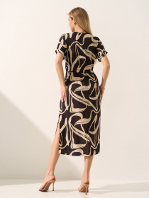 Платья ISSA Plus модель SA-713_коричневый Фото