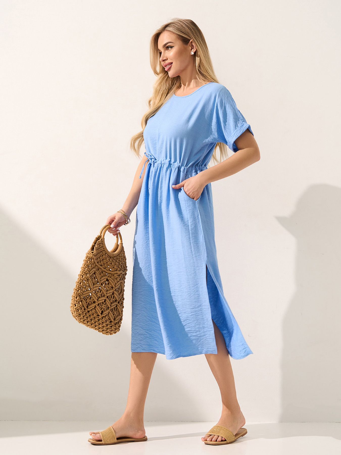 Платья ISSA Plus модель SA-714_голубой Фото