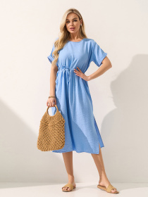 Платья ISSA Plus модель SA-714_голубой Фото