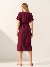 Платья ISSA Plus модель SA-714_темно-бордовый Фото