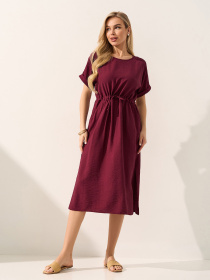 Платья ISSA Plus модель SA-714_темно-бордовый Фото