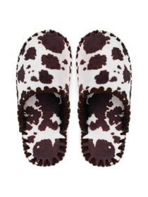 Кімнатні тапочки жіночі фетрові принт Корова модель oc1308 Кімнатні тапочки жіночі фетрові принт Корова модель oc1308 Фото