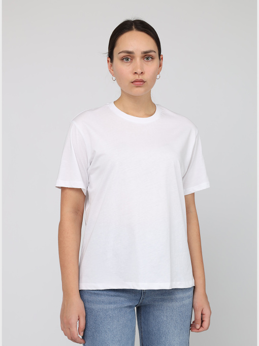 Футболка з коротким рукавом жіноча  колір білий ЦБ-00283871 модель ЦБ-00283871 Фото