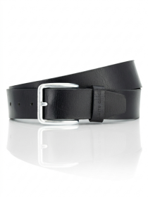 Мужской чёрный кожаный ремень модель PC.-1070434 .10 Фото