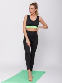 Спортивный костюм ISSA Plus модель 12450_blackgreen Спортивный костюм ISSA Plus модель 12450_blackgreen Фото
