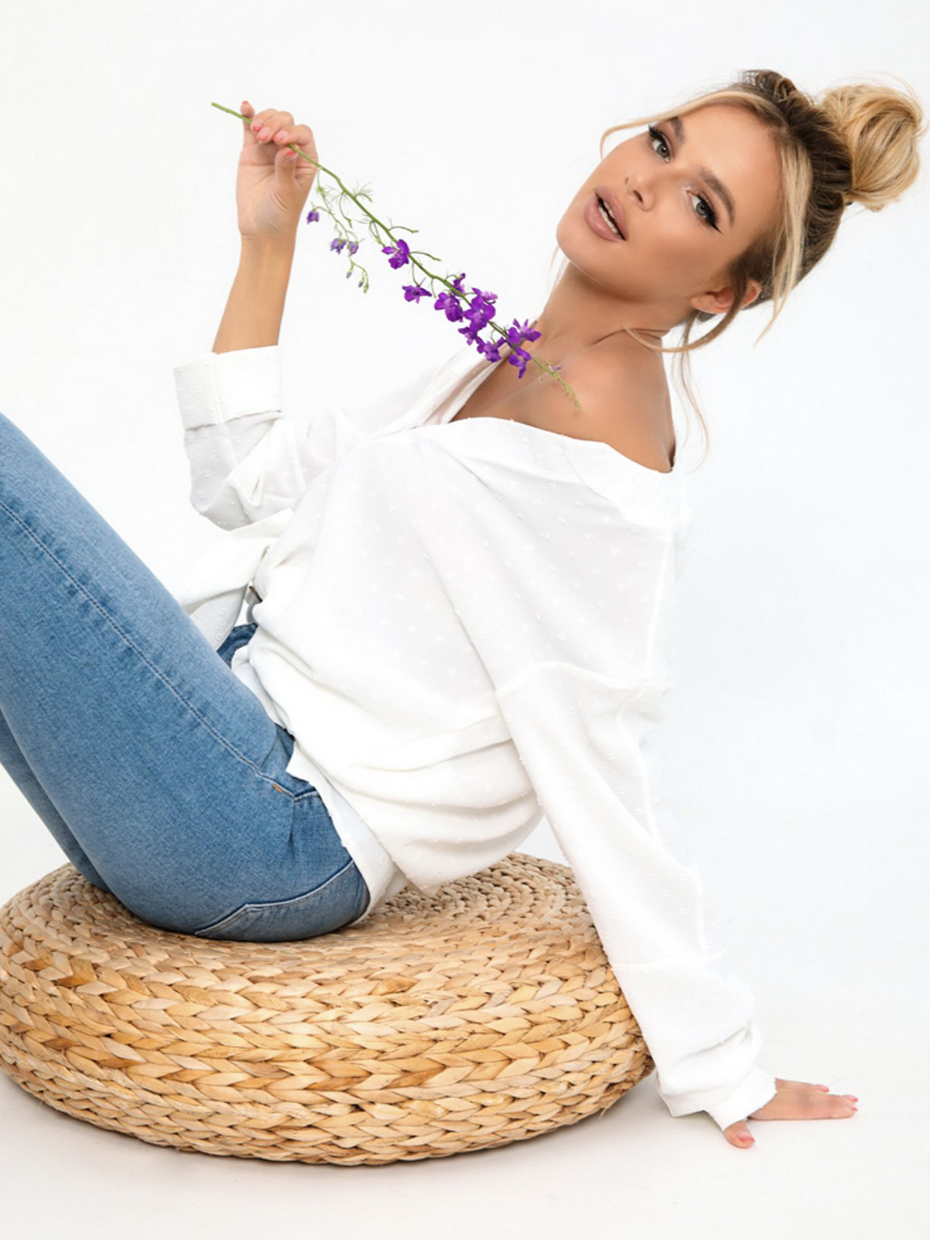 Рубашки ISSA Plus модель SA-271_white Фото