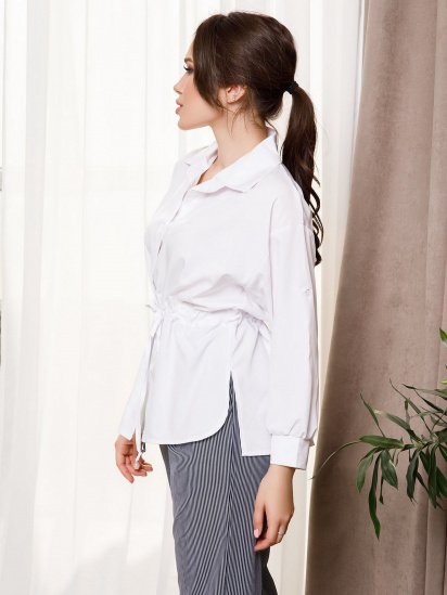 Сорочка ISSA Plus модель SA-5_white — фото - INTERTOP