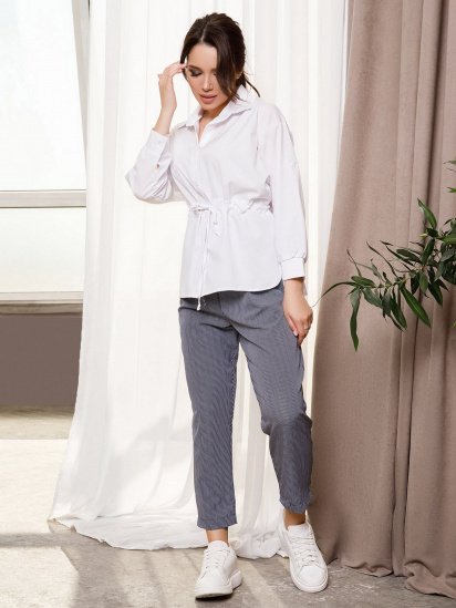 Сорочка ISSA Plus модель SA-5_white — фото 4 - INTERTOP