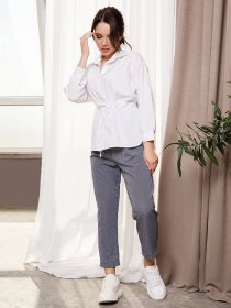 Сорочка повсякденна ISSA Plus модель SA-5_white Сорочка повсякденна ISSA Plus модель SA-5_white Фото