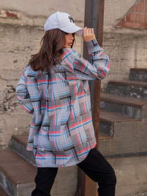 Рубашки ISSA Plus модель 13061_greyblue Фото