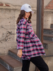 Рубашки ISSA Plus модель 13041_crimson Фото