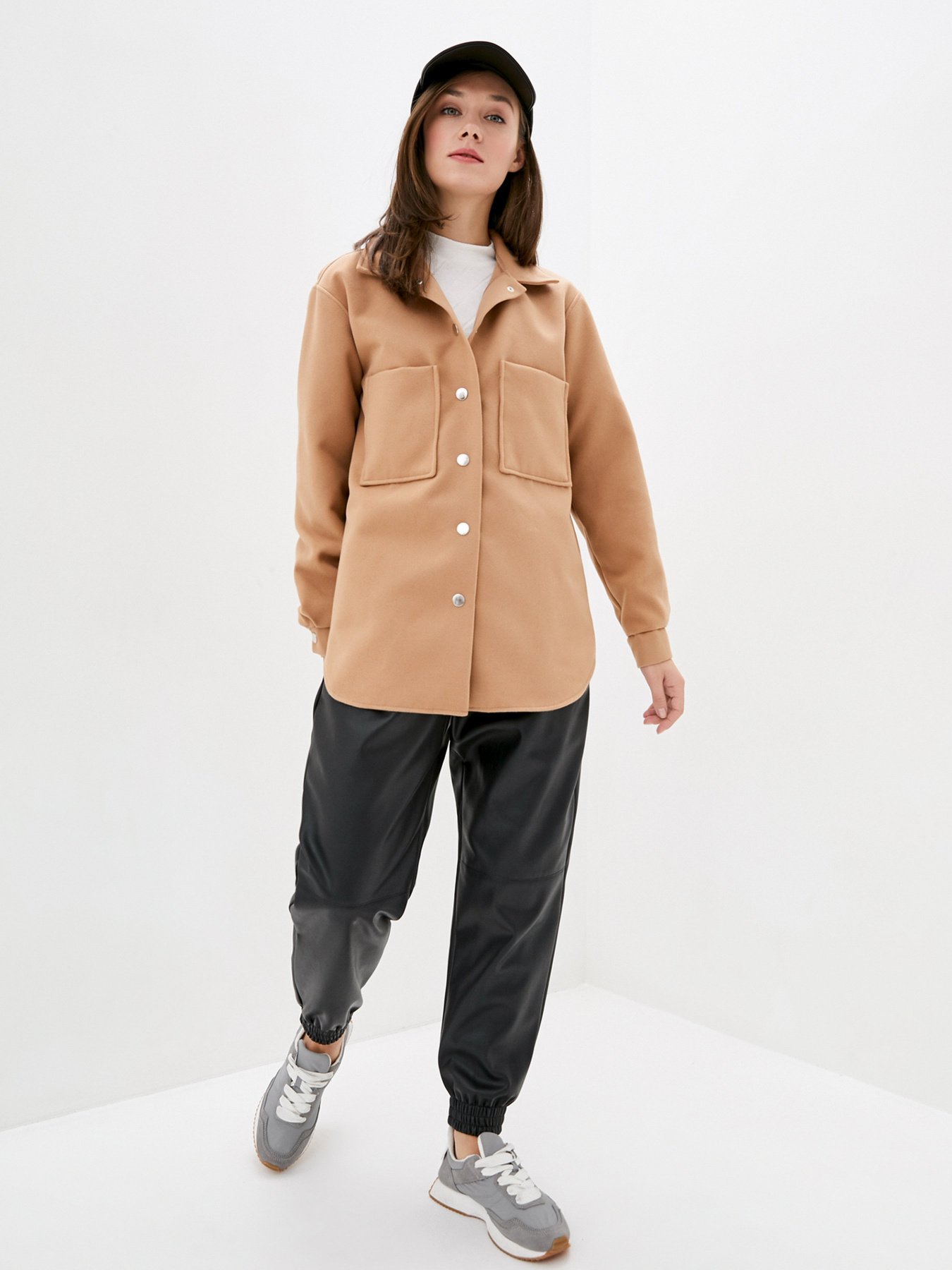 Куртка-рубашка ISSA Plus модель 12930_beige Фото