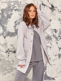 Рубашки ISSA Plus модель 12931_grey Фото