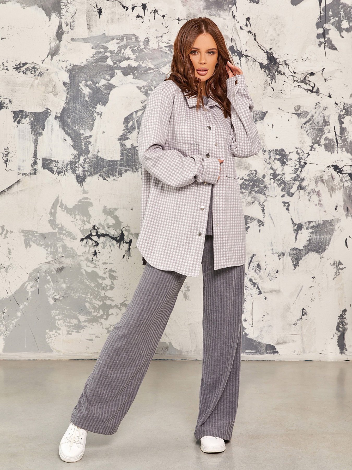 Рубашки ISSA Plus модель 12931_grey Фото