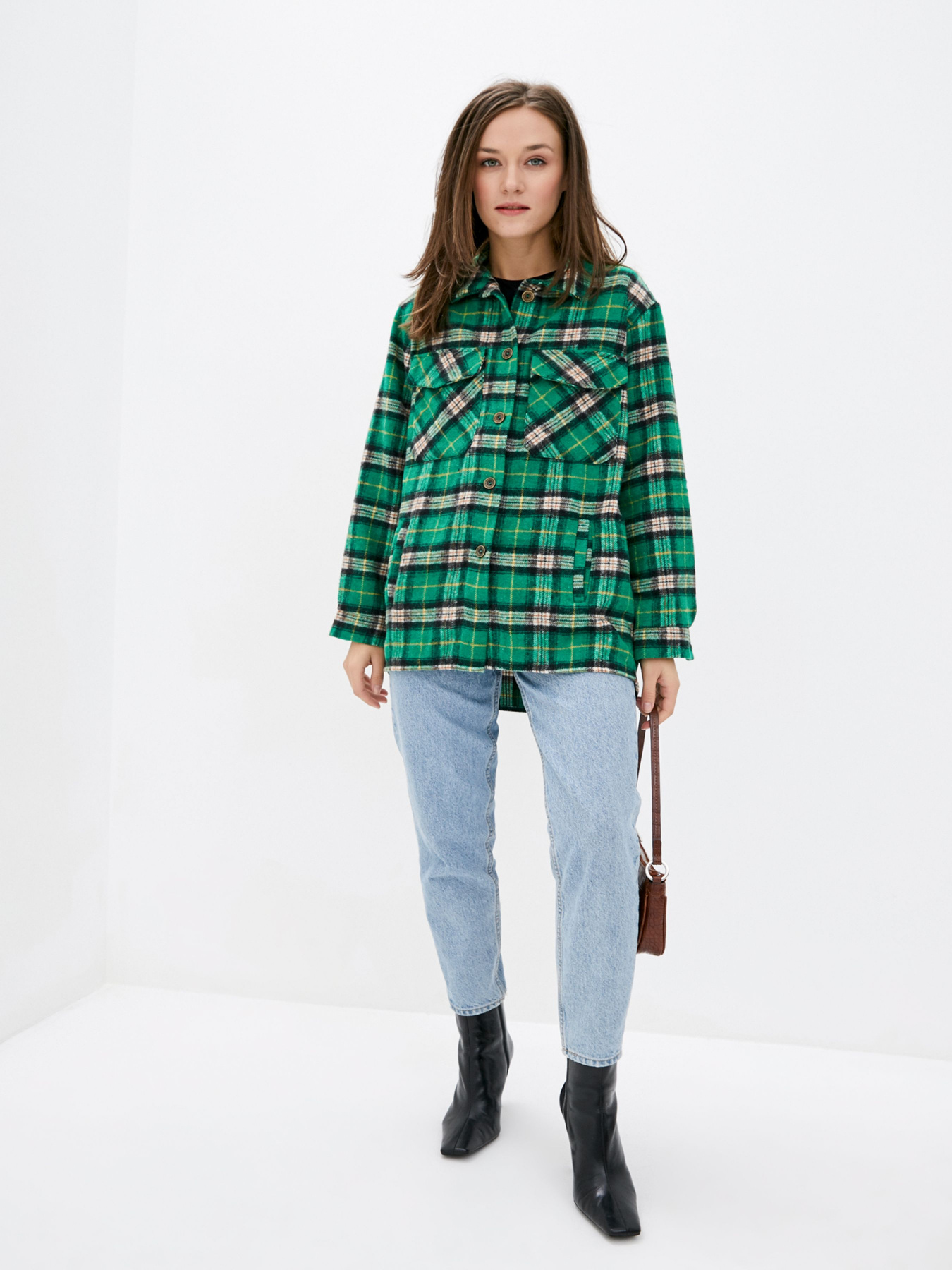 Рубашка ISSA Plus модель 12917_green Фото