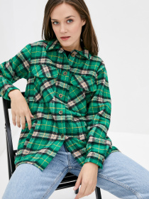 Рубашка ISSA Plus модель 12917_green Фото