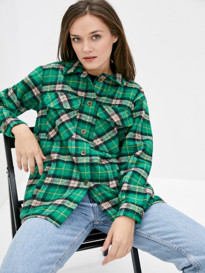 Сорочка ISSA Plus модель 12917_green — фото - INTERTOP