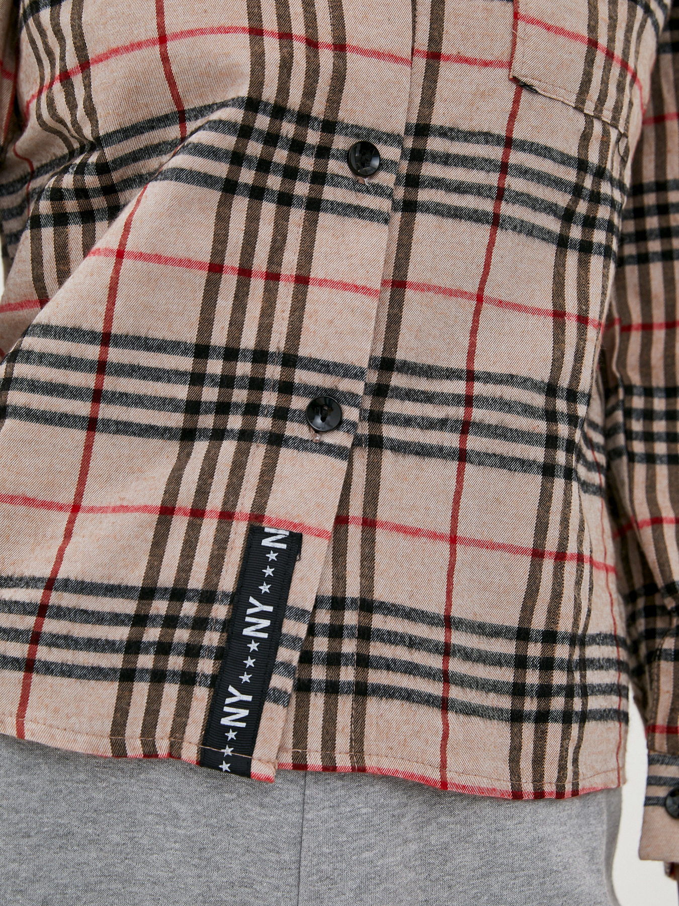 Рубашки ISSA Plus модель SA-117_beige Фото