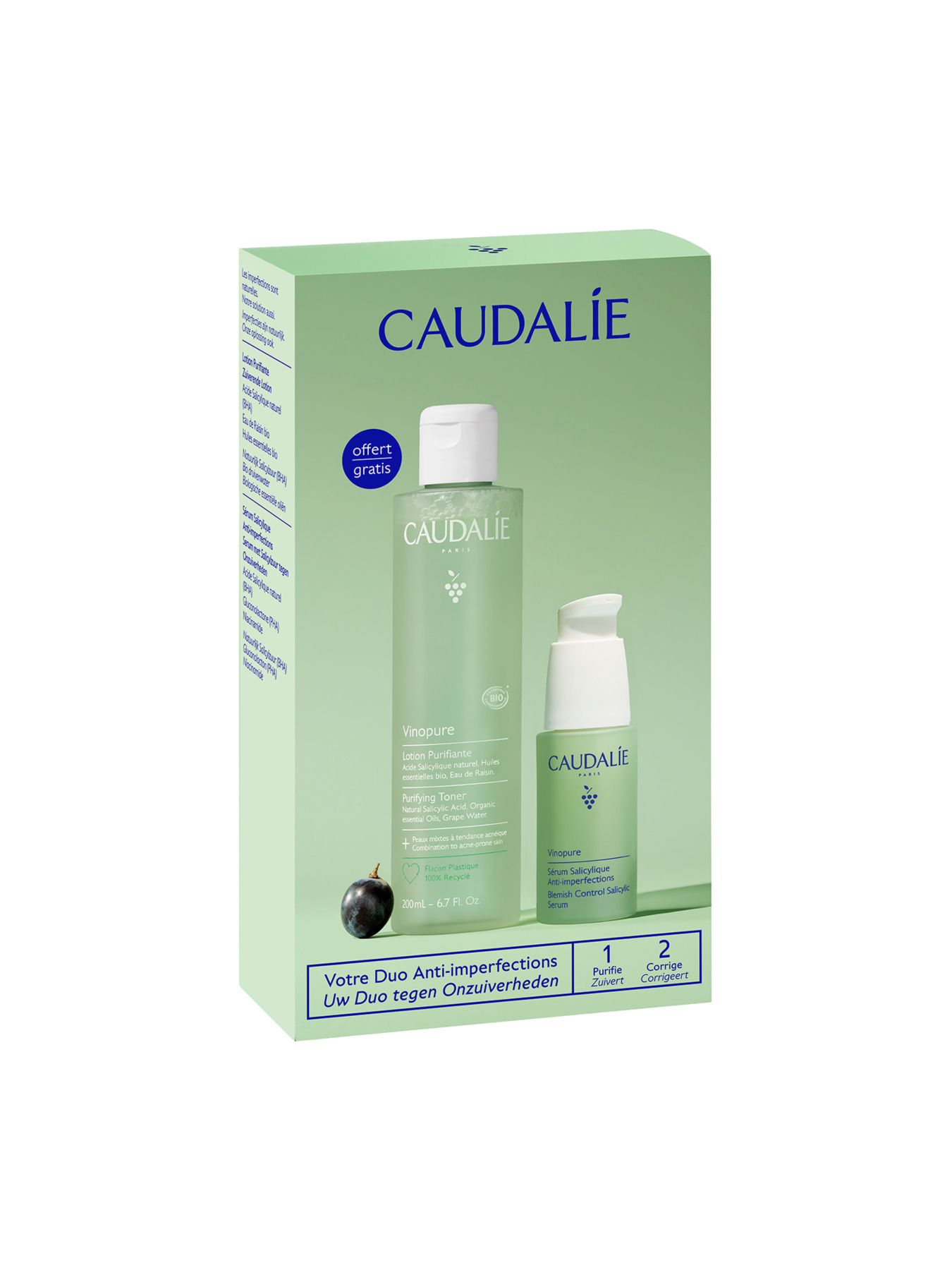 Набор Vinopure Сыворотка и Очищающий тоник 2026 CAUDALIE модель 592 Фото