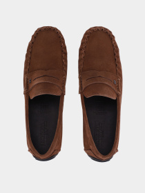 Мужские мокасины замшевые коричневые модель 5052D-111B-760 Фото