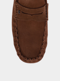 Мужские мокасины замшевые коричневые модель 5052D-111B-760 Фото