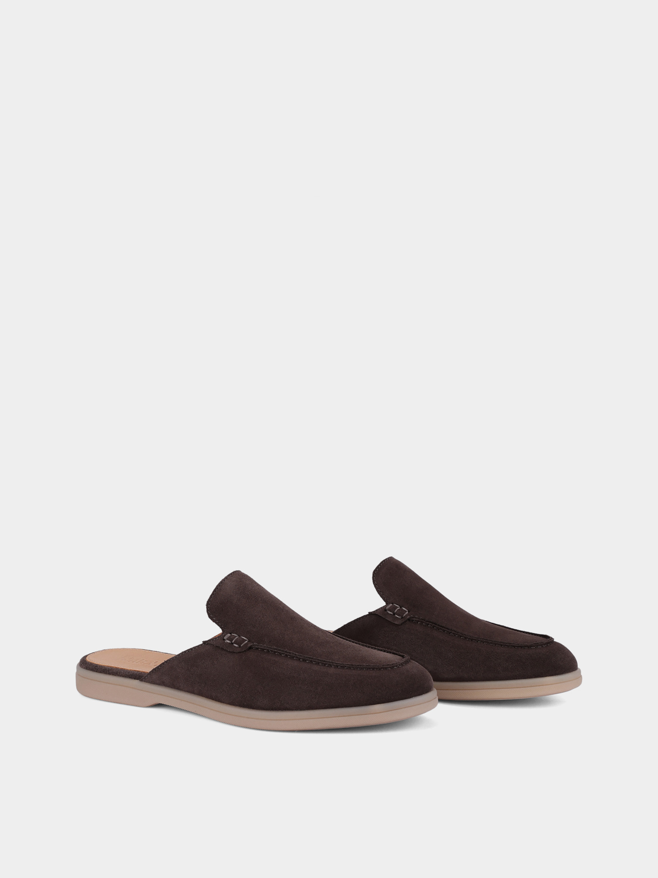 Чоловічі замшеві сабо сірі модель 5101D-101-372 Чоловічі замшеві сабо сірі модель 5101D-101-372 Фото