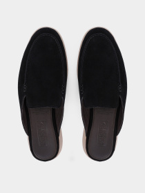 Чоловічі замшеві сабо чорного кольору модель 0842A-213-X12 Фото