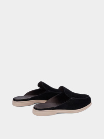 Чоловічі замшеві сабо чорного кольору модель 0842A-213-X12 Фото
