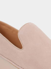 Мужские слипоны замшевые бежевые модель BA33-6509 Фото