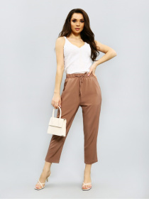 Повседневные штаны ISSA Plus модель 11600_светло_коричневый Фото