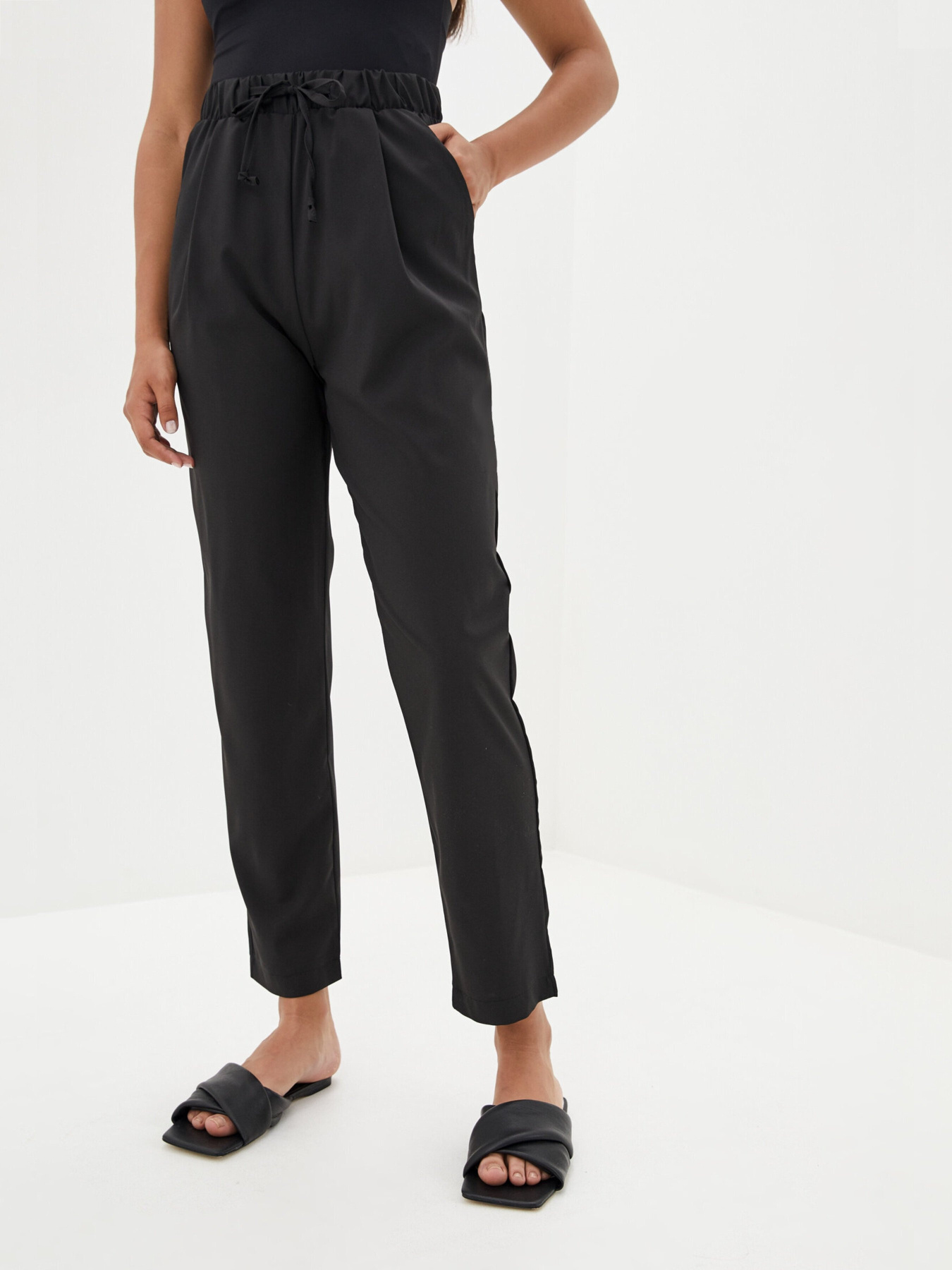 Повседневные штаны ISSA Plus модель 11753_черный Фото