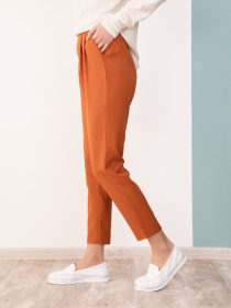 Классические штаны ISSA Plus модель SA-181_терракотовый Фото