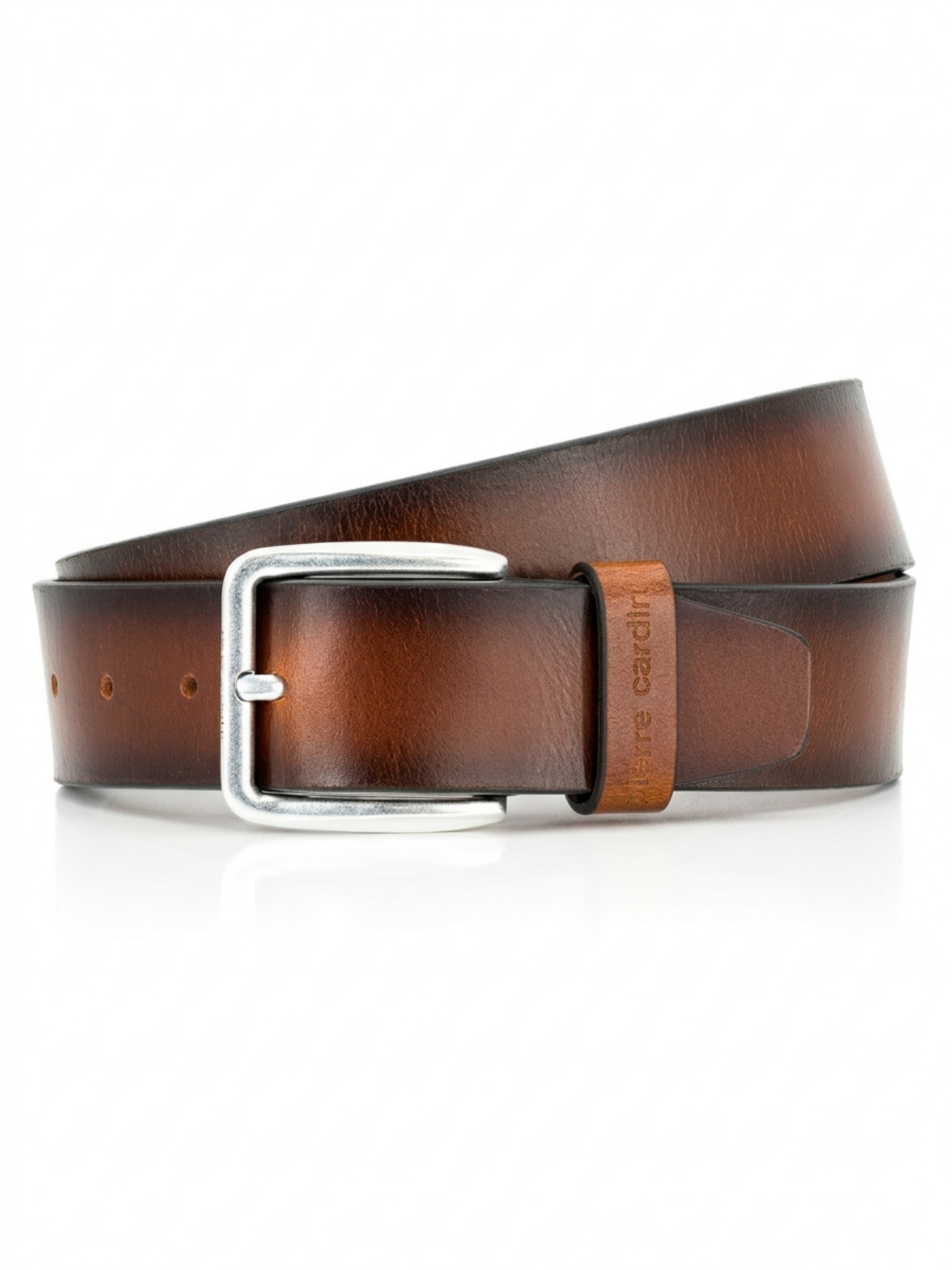 Мужской коричневый кожаный ремень модель PC.-1070434 .22 Фото