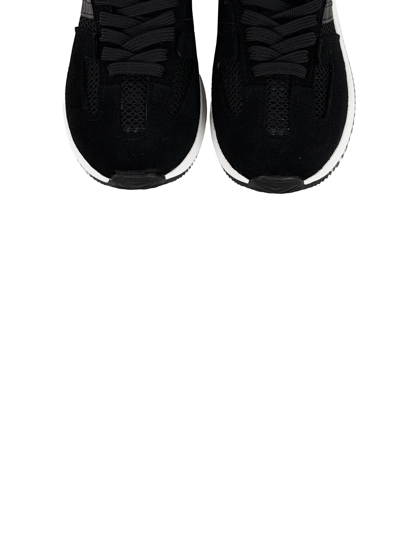 Кросівки чорні з натурального спилку-замші та нейлонової сітки модель 2006_11 Кросівки чорні з натурального спилку-замші та нейлонової сітки модель 2006_11 Фото