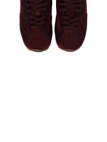 Кросівки бордові з натурального спилку-замші модель 2018_4 Фото