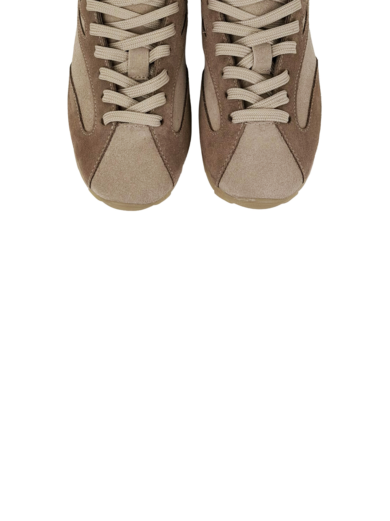 Кросівки бежеві з натурального спилку-замші модель 2018_6 Кросівки бежеві з натурального спилку-замші модель 2018_6 Фото