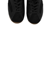 Кросівки чорні з натурального спилку-замші та шкіри модель 2018_7 Кросівки чорні з натурального спилку-замші та шкіри модель 2018_7 Фото