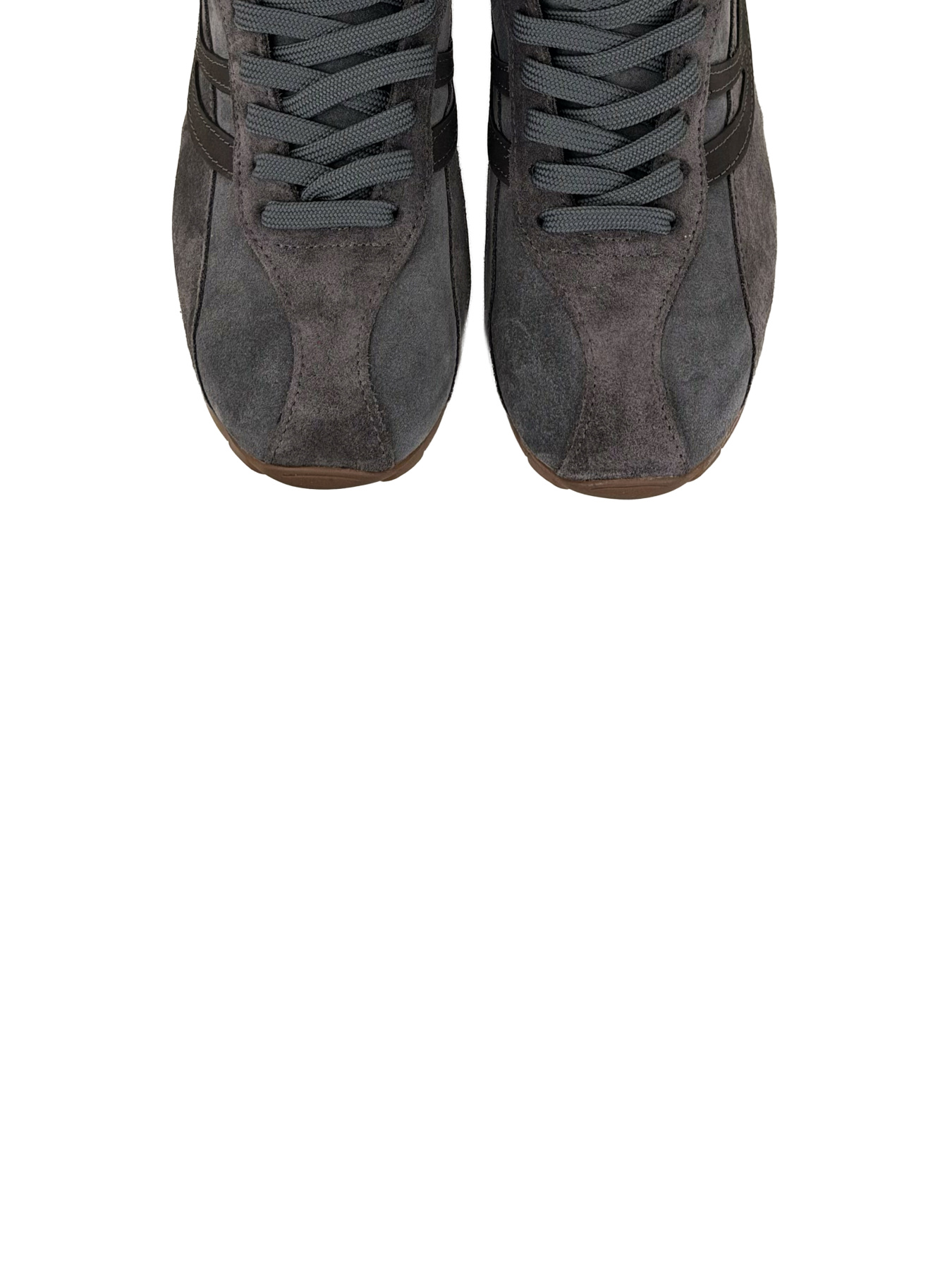 Кросівки сірі з натурального спилку-замші модель 2026_1 Фото