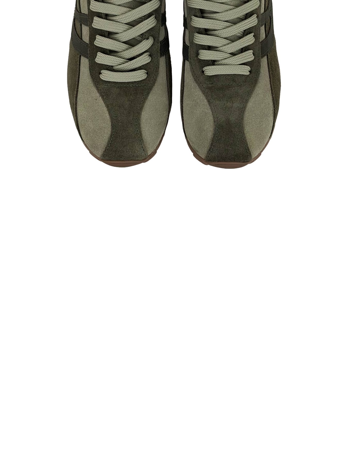 Кросівки зелені з натурального спилку-замші модель 2026_2 Кросівки зелені з натурального спилку-замші модель 2026_2 Фото