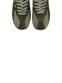 Кросівки зелені з натурального спилку-замші модель 2026_2 Кросівки зелені з натурального спилку-замші модель 2026_2 Фото