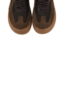 Кросівки світло-коричневі з натурального спилку-замші та нейлонової сітки модель 2034_5 Кросівки світло-коричневі з натурального спилку-замші та нейлонової сітки модель 2034_5 Фото