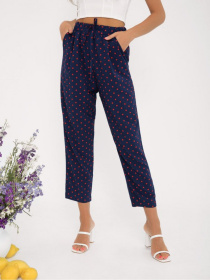 Брюки повседневные ISSA Plus модель 12605_синий Фото