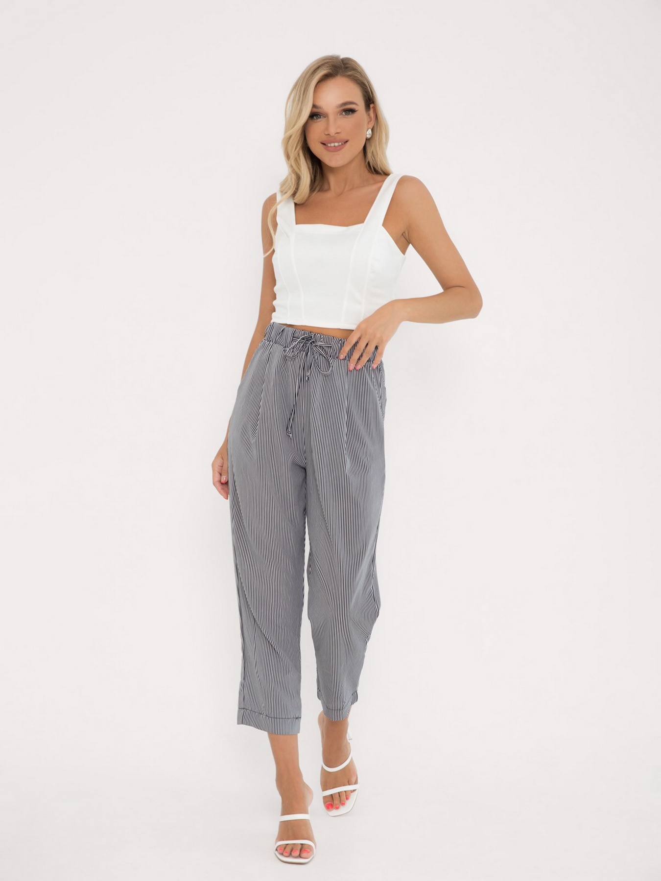 Брюки повседневные ISSA Plus модель 12602_black Фото