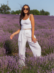 Брюки повседневные ISSA Plus модель 12593_white Фото