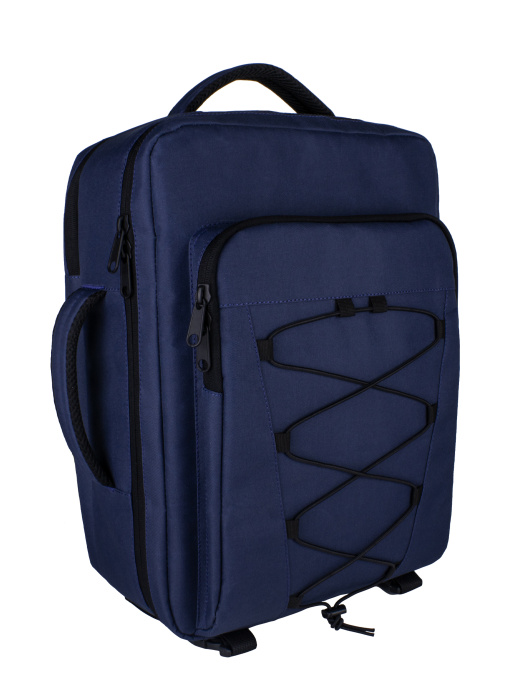 Рюкзак дорожный для ручной клади Aero Темно-синий модель 16809 Фото
