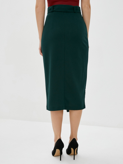 Спідниця міді ISSA Plus модель 12089_green — фото 3 - INTERTOP