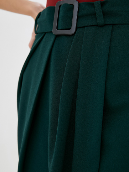 Спідниця міді ISSA Plus модель 12089_green — фото 4 - INTERTOP