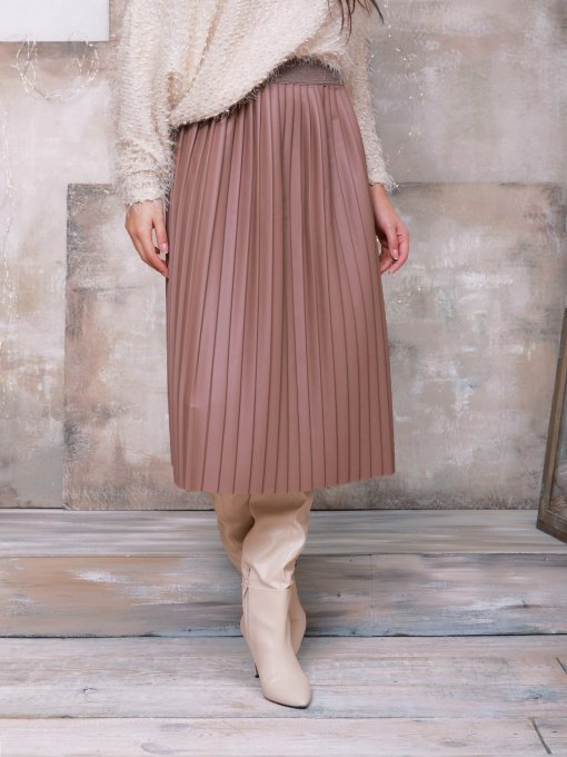 Юбка миди ISSA Plus модель 11451_beige Фото