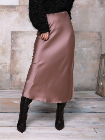 Юбка миди ISSA Plus модель 12355_darkbeige Фото